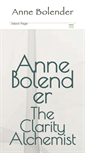 Mobile Screenshot of annebolender.com