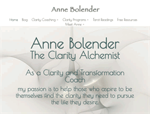 Tablet Screenshot of annebolender.com